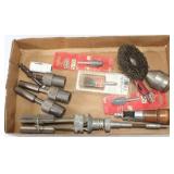 Box of Misc Tools, Cyl Hones & Grinding Points
