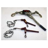 Light Duty Come-Along, (2) Sm Lever Binders