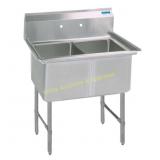 BK Resources BKS6-2-24-14S - 2 Compartment Sink