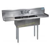 BK Resources BKS-3-1014-10-15T -3 Compartment Sink BK Resources BKS-3-1014-10-15T -3 Compartment Sink