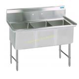 BK Resources BKS6-3-1620-14S - 3 Compartment Sink