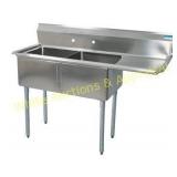 BK Resources BKS-2-18-12-18R - 2 Compartment Sink BK Resources BKS-2-18-12-18R - 2 Compartment Sink
