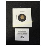 1858 'California Gold' Fractional Miniature Replic