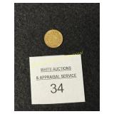 1852 'California Gold' Fractional Miniature Replic