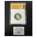 2008 'S' - 90% Silver Quarter Graded PR70CAM