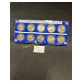 U.S. 2004 (10) Coin Quarter Set - 'P' &  'D'