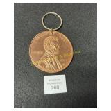 Large Abe Lincoln Key Chain - 3 1/8'