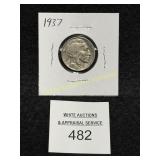 Buffalo Nickel - 1937 - Better Shape