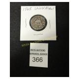 Shield Nickel - 1868