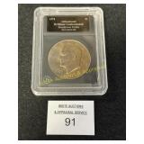 1974 'D' Eisenhower Brilliant Uncirculated In Slab