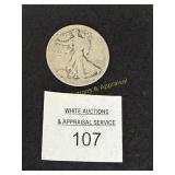 90% Silver - Walking Liberty Half Dollar - No Date