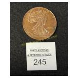 Walking Liberty - Toned - 1 Oz. - .999 Copper