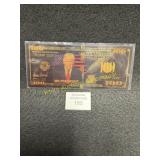 US $100 Donald Trump Note - Gold Foil Replica