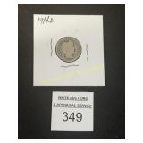 1914 'D' Barber Dime - 90% Silver