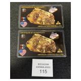 2 'Gold Cards' Cards Contain Gold