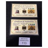 2 'Gold Cards' Cards Contain Gold