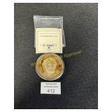 Large - Abraham Lincoln Dollar - Trial Coin