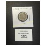 Liberty V Nickel - 1883 W/O Cents - High Detail