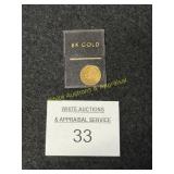 8K Gold - Miniature St. Gaudens Coin