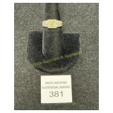 Ring - Yellow Sapphire  - .925 Marked Sterling