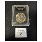 1977 'P' Eisenhower Brilliant Uncirculated In Slab