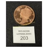 Mercury Dime - 1 Oz. - .999 Copper