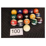 Complete Set of Pool Balls