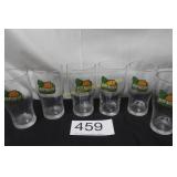 Vintage 'Brewing the Nosh' Tangerine IPA Glasses