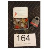 Master Padlock w/Key & More