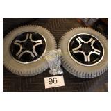 (2) New Primo Power Trax 5 Hole Tires