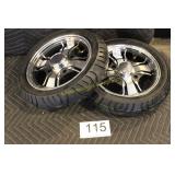 Scooter Wheels (2) - Aired Tires