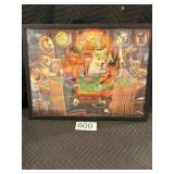 Framed 'Dogs Playing Poker' Puzzle