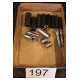 Group of 3/8' Sockets - Short Extensions & More