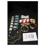 Group of (8) Misc. Costume Jewelry Bracelets