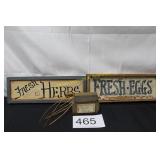 Farmhouse Style Kitchen Signs - Wood Plaques