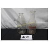 (2) Milk Bottles - Sealtest & Meadow Gold