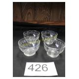 Libbey 'Laurel Leaf' Footed Sherbert Dishes