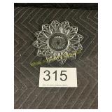 Vintage Federal Glass 'Petal Star' Pattern Plate