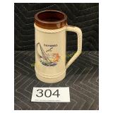 Commerative Stein - 'Bahamas' Boat & Sun Scene
