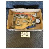Air Compressor Fittings & Tire Gauge Lot