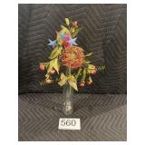 Artificial Floral Arrangement - Vase -3 Blue Stars