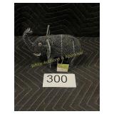 Beadwork Brand Glass Bead Elephant w/Tag