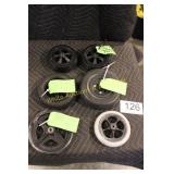 (6) Misc. Wheelchair Scooter Tires