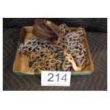 Group of Misc. Chain & Pulley