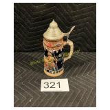 German Beer Stein - Drinking Scene