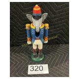 Christmas Elephant Nut Cracker Figurine
