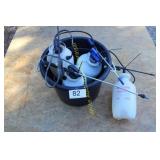 Group of (4) Sprayers & Tub