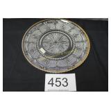 Glass Serving Platter in a Star & Fan Design