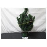 2 Foot Christmas Tree w/Working Lights