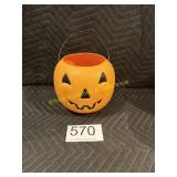 Vtg. Jack-O-Lantern Trick-or-Treat Pail